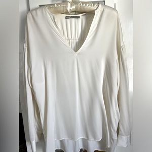 Vince silk charmeuse top